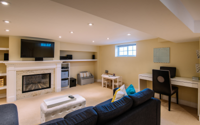 The Benefits of Adding a Fireplace to Your Basement Living Area